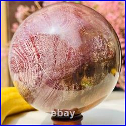 1119g Large Natural Petrified Wood Crystal Fossil Sphere Specimen Healing