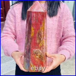 13.72lb Large Natural Petrified Wood Fossil Quartz Crystal Tower Point Specimen 13.72lb Large Natural Petrified Wood Fossil Quartz Crystal Tower Point Specimen
