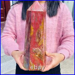 13.72lb Large Natural Petrified Wood Fossil Quartz Crystal Tower Point Specimen 13.72lb Large Natural Petrified Wood Fossil Quartz Crystal Tower Point Specimen