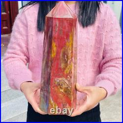 13.72lb Large Natural Petrified Wood Fossil Quartz Crystal Tower Point Specimen 13.72lb Large Natural Petrified Wood Fossil Quartz Crystal Tower Point Specimen