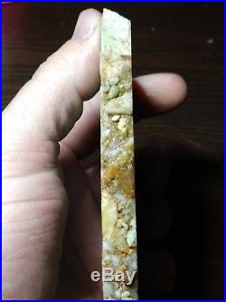 172 gram Indonesian Blue Opalized Petrified Wood Thick Slab