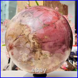 18.40lb Large Natural Petrified Wood Fossil Quartz Crystal Sphere Ball Healing 18.40lb Large Natural Petrified Wood Fossil Quartz Crystal Sphere Ball Healing