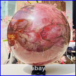 18.40lb Large Natural Petrified Wood Fossil Quartz Crystal Sphere Ball Healing 18.40lb Large Natural Petrified Wood Fossil Quartz Crystal Sphere Ball Healing