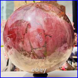 18.40lb Large Natural Petrified Wood Fossil Quartz Crystal Sphere Ball Healing 18.40lb Large Natural Petrified Wood Fossil Quartz Crystal Sphere Ball Healing