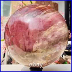 18.40lb Large Natural Petrified Wood Fossil Quartz Crystal Sphere Ball Healing 18.40lb Large Natural Petrified Wood Fossil Quartz Crystal Sphere Ball Healing