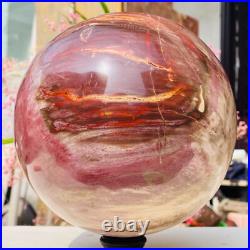 18.40lb Large Natural Petrified Wood Fossil Quartz Crystal Sphere Ball Healing 18.40lb Large Natural Petrified Wood Fossil Quartz Crystal Sphere Ball Healing
