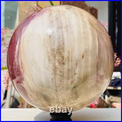 18.40lb Large Natural Petrified Wood Fossil Quartz Crystal Sphere Ball Healing 18.40lb Large Natural Petrified Wood Fossil Quartz Crystal Sphere Ball Healing