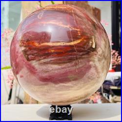 18.40lb Large Natural Petrified Wood Fossil Quartz Crystal Sphere Ball Healing 18.40lb Large Natural Petrified Wood Fossil Quartz Crystal Sphere Ball Healing