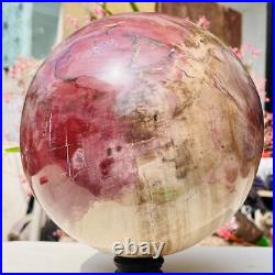 18.40lb Large Natural Petrified Wood Fossil Quartz Crystal Sphere Ball Healing 18.40lb Large Natural Petrified Wood Fossil Quartz Crystal Sphere Ball Healing