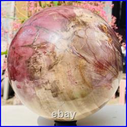 18.40lb Large Natural Petrified Wood Fossil Quartz Crystal Sphere Ball Healing 18.40lb Large Natural Petrified Wood Fossil Quartz Crystal Sphere Ball Healing