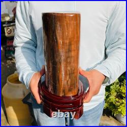18.80lb Natural Petrified Wood Polished Stone Crystal Mineral Specimen+stand 18.80lb Natural Petrified Wood Polished Stone Crystal Mineral Specimen+stand