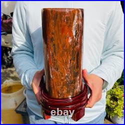 18.80lb Natural Petrified Wood Polished Stone Crystal Mineral Specimen+stand 18.80lb Natural Petrified Wood Polished Stone Crystal Mineral Specimen+stand