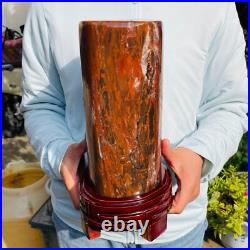 18.80lb Natural Petrified Wood Polished Stone Crystal Mineral Specimen+stand 18.80lb Natural Petrified Wood Polished Stone Crystal Mineral Specimen+stand