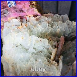 2556g Large Natural Pink Tourmaline Crystal Cluster Gemstone Mineral Specimen