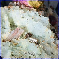 2556g Large Natural Pink Tourmaline Crystal Cluster Gemstone Mineral Specimen