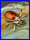 260_gr_Jasper_Petrified_Wood_Sterling_Silver_Amber_Spider_Paperweight_Nice_01_on