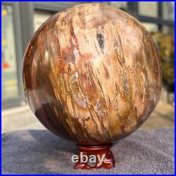 2715g Natural Petrified Wood Fossil Quartz Crystal Sphere Mineral Specimen 2715g Natural Petrified Wood Fossil Quartz Crystal Sphere Mineral Specimen