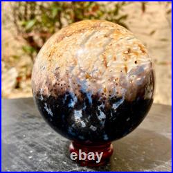 2.1LB Large natural petrified wood crystal fossil ball shape 2.1LB Large natural petrified wood crystal fossil ball shape