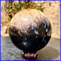 2.1LB Large natural petrified wood crystal fossil ball shape 2.1LB Large natural petrified wood crystal fossil ball shape