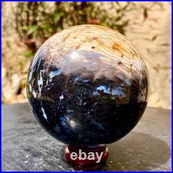 2.1LB Large natural petrified wood crystal fossil ball shape 2.1LB Large natural petrified wood crystal fossil ball shape