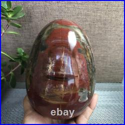 2.2kg Natural Petrified Wood Sphere Fossil Agate Quartz Crystal Egg Madagascar