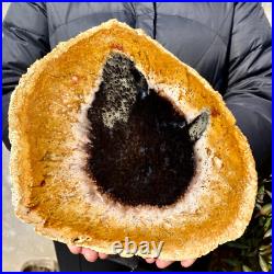 2.6LB Large Natural Petrified Wood Crystal Fossil Slice Shape Specimen Healing 2.6LB Large Natural Petrified Wood Crystal Fossil Slice Shape Specimen Healing
