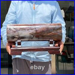 31.46 LB Large Natural Petrified Wood Fossil Crystal Specimens Cylinder Healing
