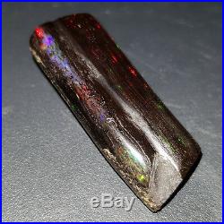 35.4 cts SPECTACULAR Precious Opalized Wood Opal Indonesia. Flash & laser