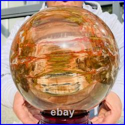 41.88lb Large Natural Petrified Wood Fossil Quartz Crystal Sphere Ball Healing 41.88lb Large Natural Petrified Wood Fossil Quartz Crystal Sphere Ball Healing