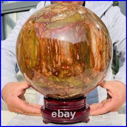 41.88lb Large Natural Petrified Wood Fossil Quartz Crystal Sphere Ball Healing 41.88lb Large Natural Petrified Wood Fossil Quartz Crystal Sphere Ball Healing