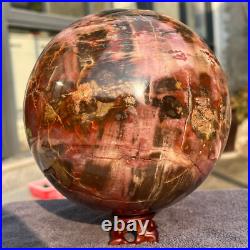 4645g Natural Petrified Wood Fossil Quartz Crystal Sphere Mineral Specimen 4645g Natural Petrified Wood Fossil Quartz Crystal Sphere Mineral Specimen
