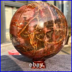 4645g Natural Petrified Wood Fossil Quartz Crystal Sphere Mineral Specimen 4645g Natural Petrified Wood Fossil Quartz Crystal Sphere Mineral Specimen