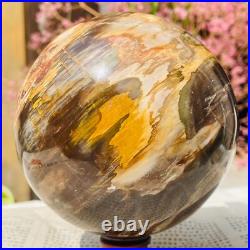 4.40lb Large Jade Natural Petrified Wood Crystal Fossil Sphere Ball Specimen 4.40lb Large Jade Natural Petrified Wood Crystal Fossil Sphere Ball Specimen