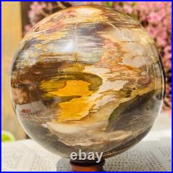 4.40lb Large Jade Natural Petrified Wood Crystal Fossil Sphere Ball Specimen 4.40lb Large Jade Natural Petrified Wood Crystal Fossil Sphere Ball Specimen