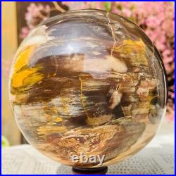 4.40lb Large Jade Natural Petrified Wood Crystal Fossil Sphere Ball Specimen 4.40lb Large Jade Natural Petrified Wood Crystal Fossil Sphere Ball Specimen