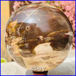 4.40lb Large Jade Natural Petrified Wood Crystal Fossil Sphere Ball Specimen 4.40lb Large Jade Natural Petrified Wood Crystal Fossil Sphere Ball Specimen