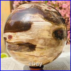 4.40lb Large Jade Natural Petrified Wood Crystal Fossil Sphere Ball Specimen 4.40lb Large Jade Natural Petrified Wood Crystal Fossil Sphere Ball Specimen