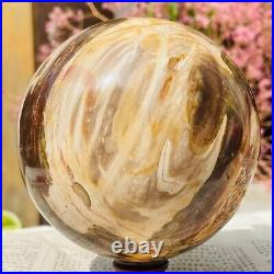 4.40lb Large Jade Natural Petrified Wood Crystal Fossil Sphere Ball Specimen 4.40lb Large Jade Natural Petrified Wood Crystal Fossil Sphere Ball Specimen