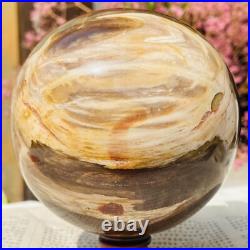 4.40lb Large Jade Natural Petrified Wood Crystal Fossil Sphere Ball Specimen 4.40lb Large Jade Natural Petrified Wood Crystal Fossil Sphere Ball Specimen