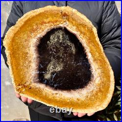 4.4LB Large Natural Petrified Wood Crystal Fossil Slice Shape Specimen Healing 4.4LB Large Natural Petrified Wood Crystal Fossil Slice Shape Specimen Healing