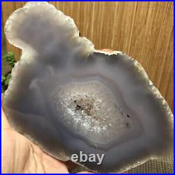 567g Rare Natural Agate Slice polished Crystal Quartz specimens A8113