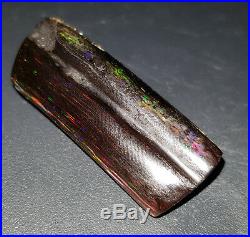 7.0 cts SPECTACULAR Precious Opalized Wood Opal Indonesia. Flash & laser