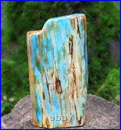 7.85 Kg Blue Opalized Petrified Wood Polished Beautiful stone for Home Decor