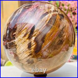 8.57lb Large Jade Natural Petrified Wood Crystal Fossil Sphere Ball Specimen 8.57lb Large Jade Natural Petrified Wood Crystal Fossil Sphere Ball Specimen
