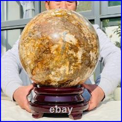 92.58lb Large Natural Petrified Wood Fossil Quartz Crystal Sphere Ball Healing 92.58lb Large Natural Petrified Wood Fossil Quartz Crystal Sphere Ball Healing