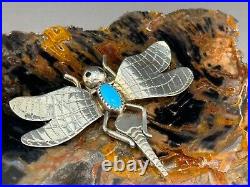 939 gr. Petrified Wood Navajo Sterling Silver Dragonfly Paperweight -Stunning