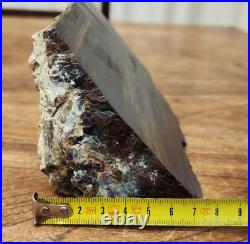 951 gr (33.54 oz) Collawood Rare Chrysocolla Petrified Wood Slab Colla Wood