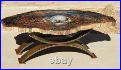 Beautiful 38 Inch Fossil Petrified Wood Table Arizona Chinle Formation