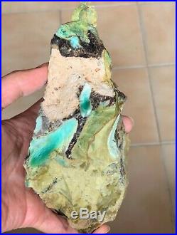 Big Raw Blue Opalized Opal Fossil Petrified Wood Copper Specimen Crystal Stone