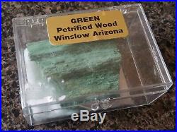 CHROMIUM RARE Mint GREEN Petrified Wood Log Arizona